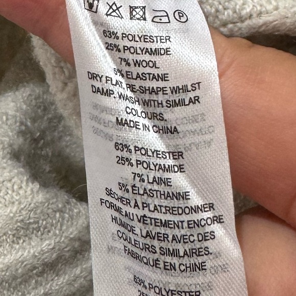 FRENCH CONNECTION | Oversized Babysoft Button Front Long Sleeve Sweater Dress - Picture 10 of 11